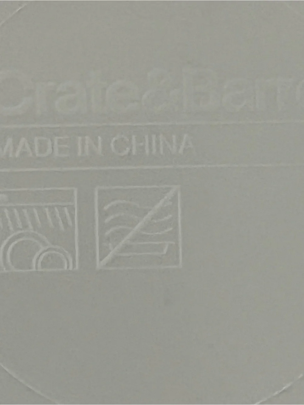 Crate & Barrel Melamine Fish Platter 16.5